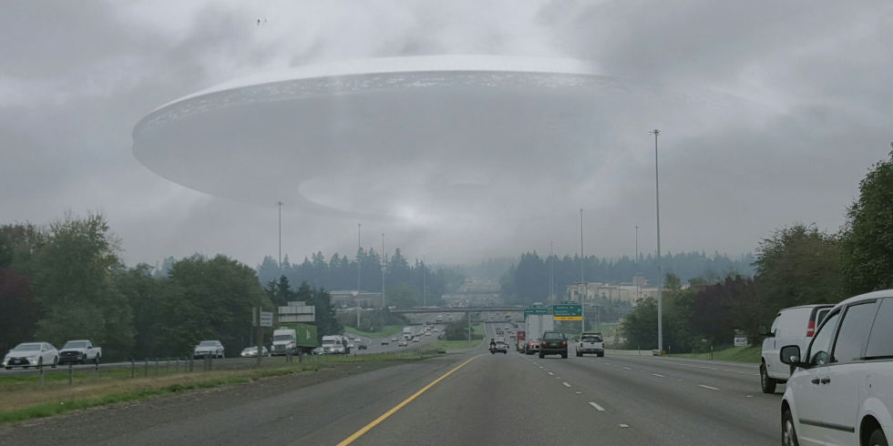 UFO Over Highway